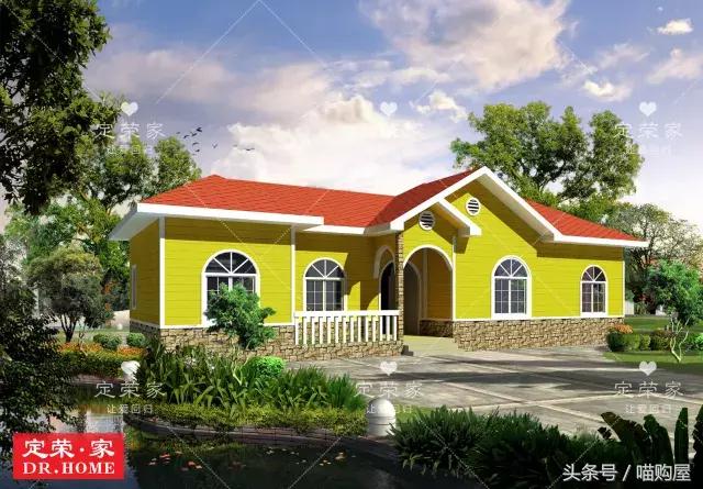 看完這5套一層別墅戶型圖，誰還敢說一層平房不叫別墅