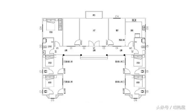 看完這5套一層別墅戶型圖，誰還敢說一層平房不叫別墅