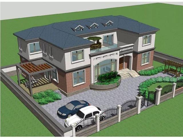 3套花園別墅外觀效果圖，有花園才稱得上別墅