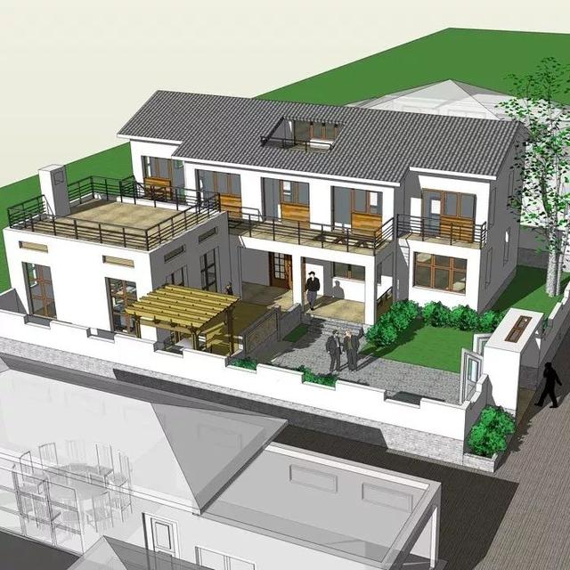 3套花園別墅外觀效果圖，有花園才稱得上別墅