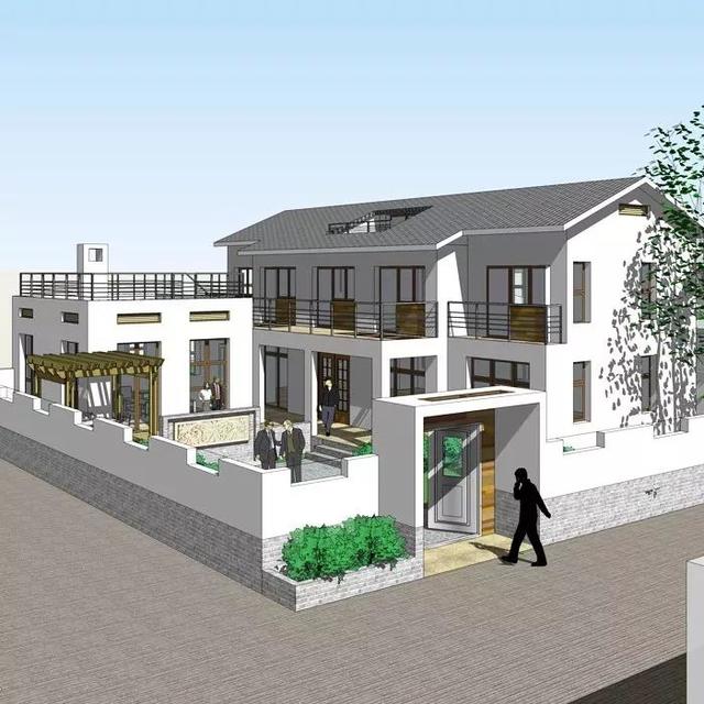 3套花園別墅外觀效果圖，有花園才稱得上別墅