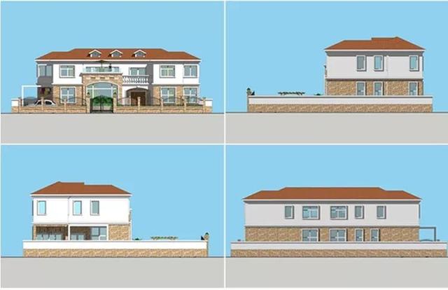 3套花園別墅外觀效果圖，有花園才稱得上別墅