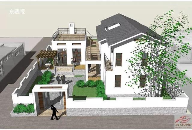 3套花園別墅外觀效果圖，有花園才稱得上別墅