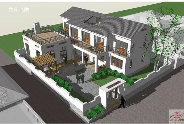 3套花園別墅外觀效果圖，有花園才稱得上別墅