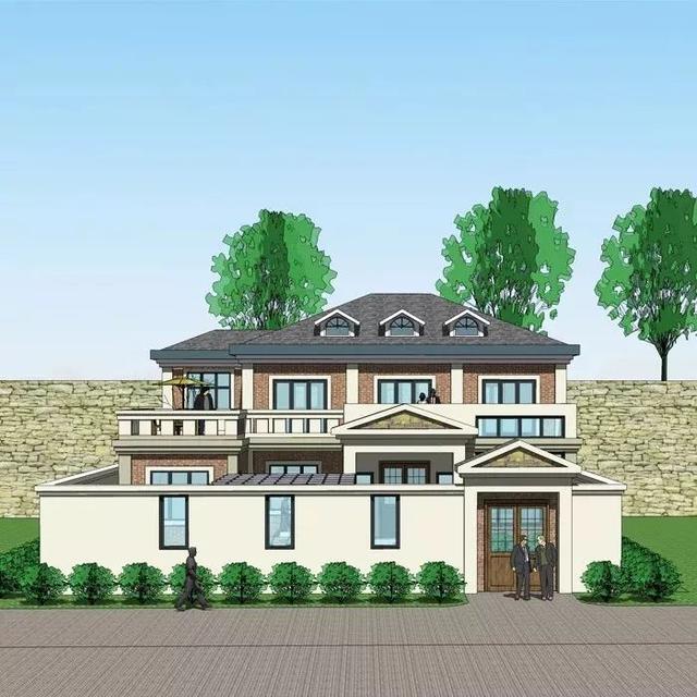 3套花園別墅外觀效果圖，有花園才稱得上別墅