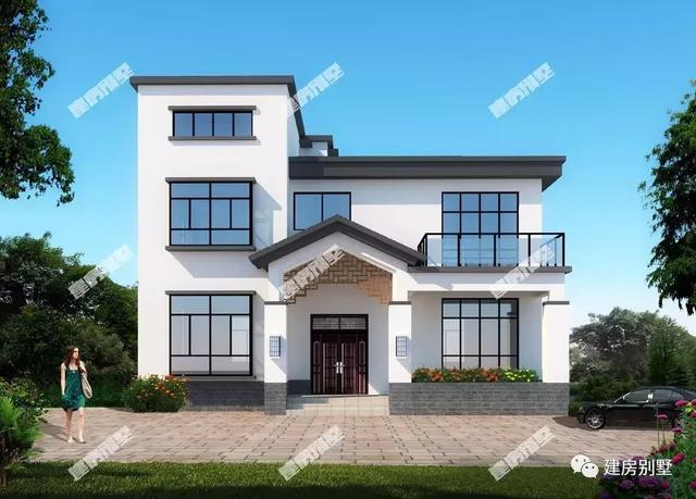 2款新中式樓房設計方案圖，對比下你更喜歡哪個？