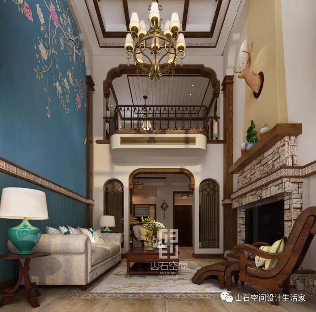 碧桂園220㎡別墅美式風(fēng)格裝修大圖展示，精美