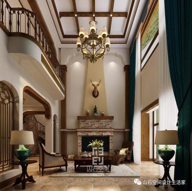 碧桂園220㎡別墅美式風(fēng)格裝修大圖展示，精美