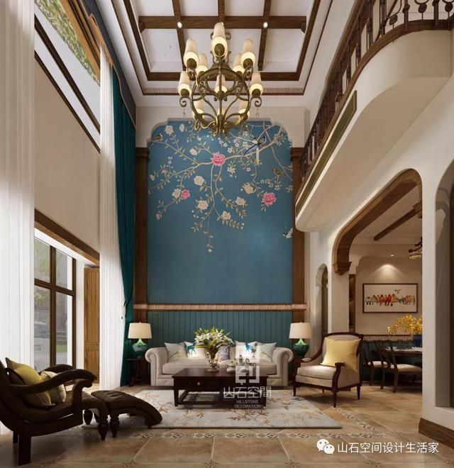 碧桂園220㎡別墅美式風(fēng)格裝修大圖展示，精美