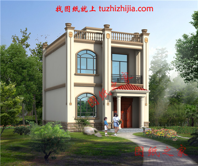 農(nóng)村小戶型二層別墅設(shè)計(jì)圖，戶型緊湊合理，是宅基地小的客戶的福音