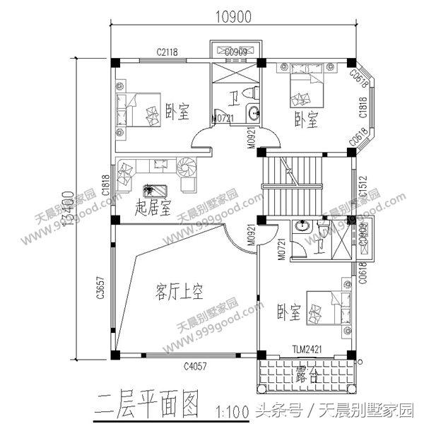 5款農(nóng)村住宅設(shè)計圖，2、3款豪宅一般人建不起