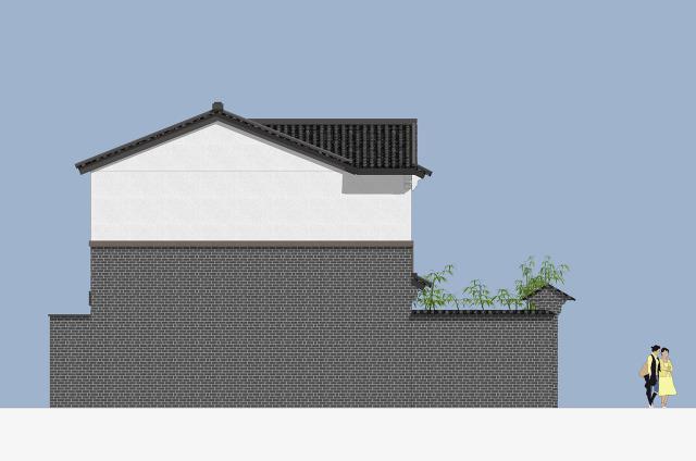 二層帶庭院中式別墅設(shè)計(jì)方案，喜歡中式建筑的收藏吧