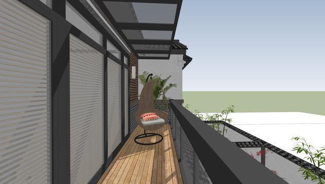 二層帶庭院中式別墅設(shè)計(jì)方案，喜歡中式建筑的收藏吧