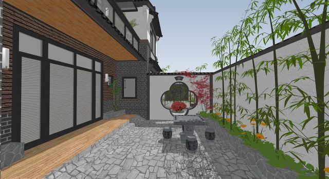 二層帶庭院中式別墅設(shè)計(jì)方案，喜歡中式建筑的收藏吧