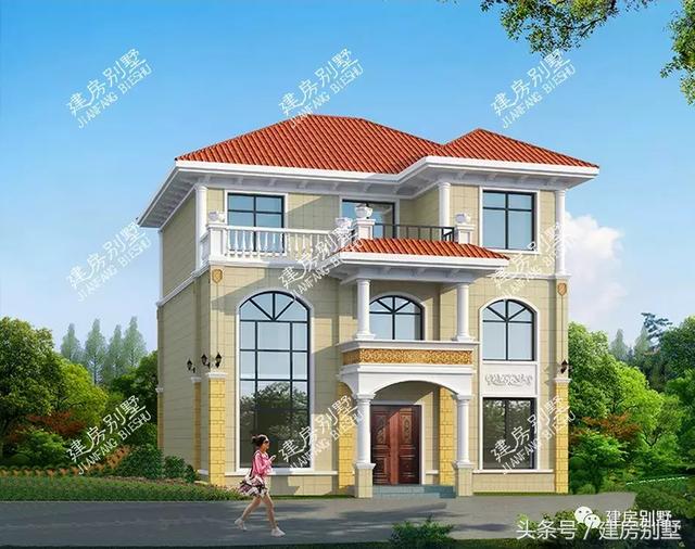 3款開間12米的農村三層房屋設計圖，第2款很受歡迎