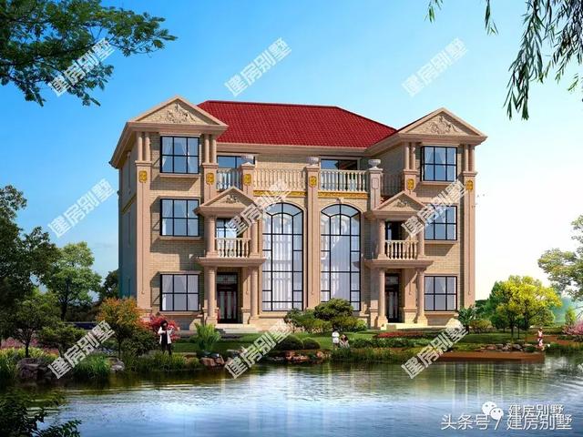 共用堂屋的三層雙拼別墅設(shè)計(jì)方案，倆兄弟這樣建很好