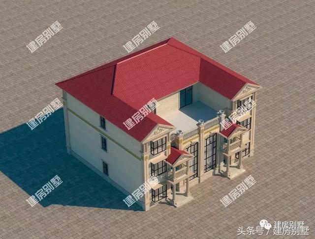 共用堂屋的三層雙拼別墅設(shè)計(jì)方案，倆兄弟這樣建很好