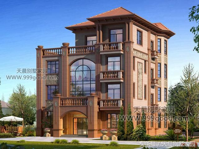 歐式豪華4層自建樓房設計圖，隨便挑1套建都能迎娶白富美