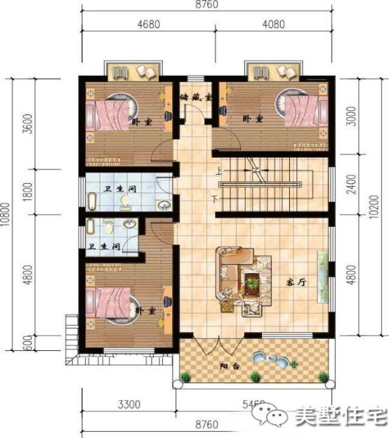 幾款帶車庫(kù)的農(nóng)村自建樓房方案圖，3、4層的都有