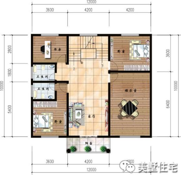 幾款帶車庫(kù)的農(nóng)村自建樓房方案圖，3、4層的都有