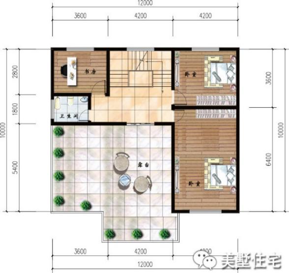 幾款帶車庫(kù)的農(nóng)村自建樓房方案圖，3、4層的都有