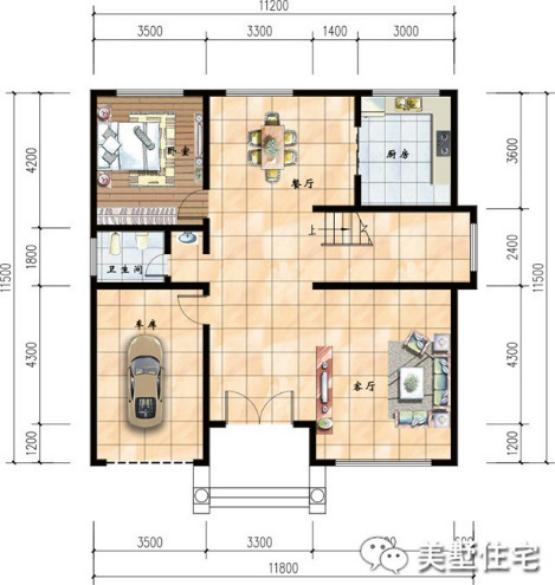 幾款帶車庫(kù)的農(nóng)村自建樓房方案圖，3、4層的都有