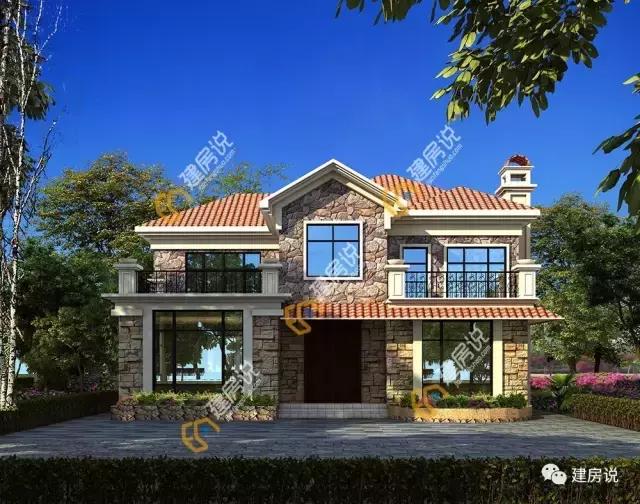 幾棟二層自建小洋樓設(shè)計圖，隨便建一棟就不怕找不到媳婦了