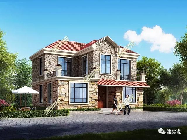 幾棟二層自建小洋樓設(shè)計圖，隨便建一棟就不怕找不到媳婦了
