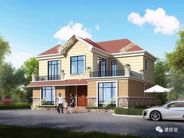 幾棟二層自建小洋樓設(shè)計圖，隨便建一棟就不怕找不到媳婦了