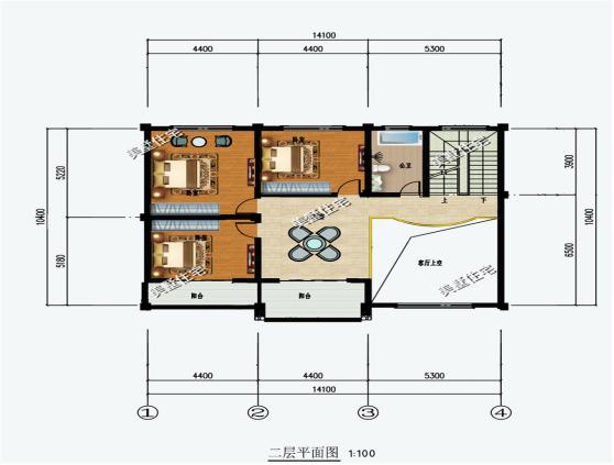 8款顏值爆表的新農(nóng)村樓房設(shè)計圖，二層、三層都有