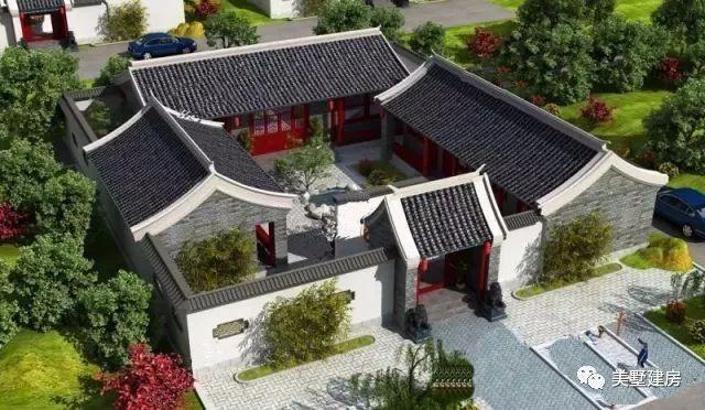 傳統(tǒng)古典中式二層自建房設(shè)計方案圖，建一棟輕松搞定丈母娘