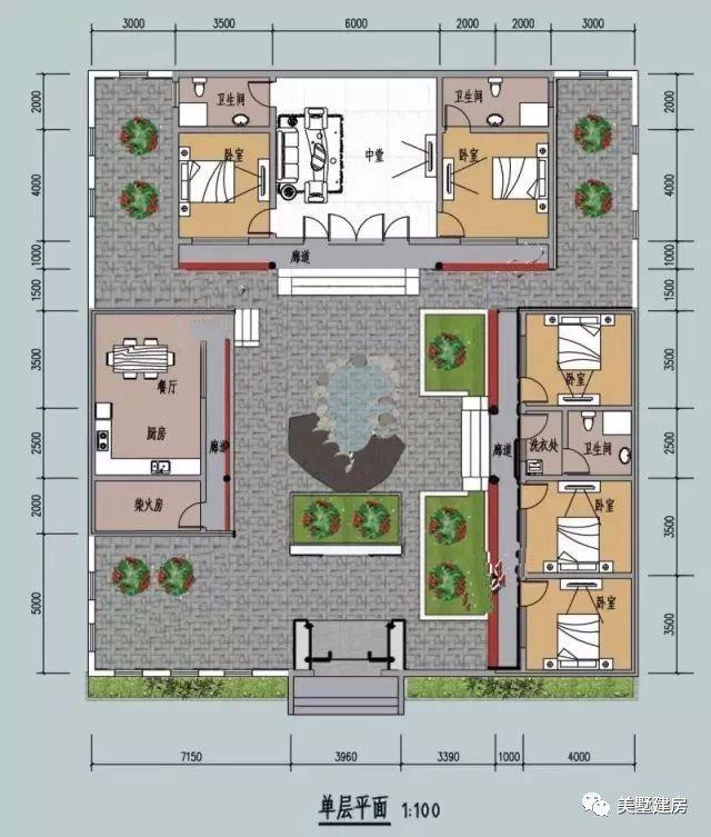 傳統(tǒng)古典中式二層自建房設(shè)計方案圖，建一棟輕松搞定丈母娘