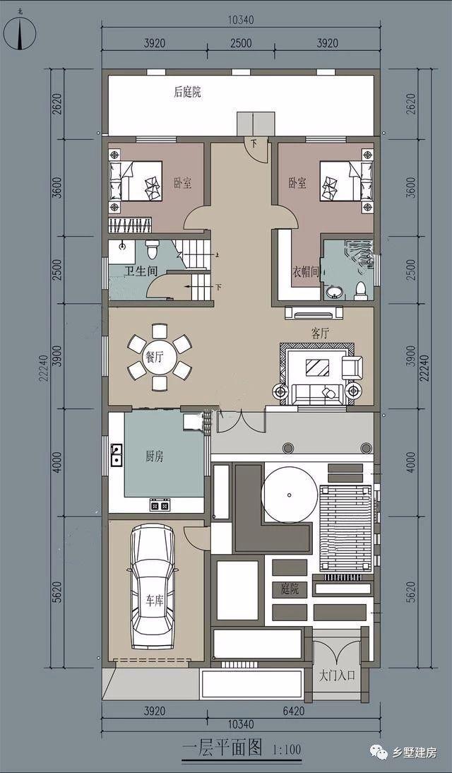 傳統(tǒng)古典中式二層自建房設(shè)計方案圖，建一棟輕松搞定丈母娘