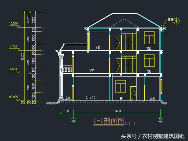 150平左右三層單家獨(dú)院式別墅方案圖，30萬(wàn)建起來(lái)