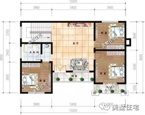 3款經(jīng)濟(jì)、實(shí)用的二層住宅方案圖，適合農(nóng)村老百姓建