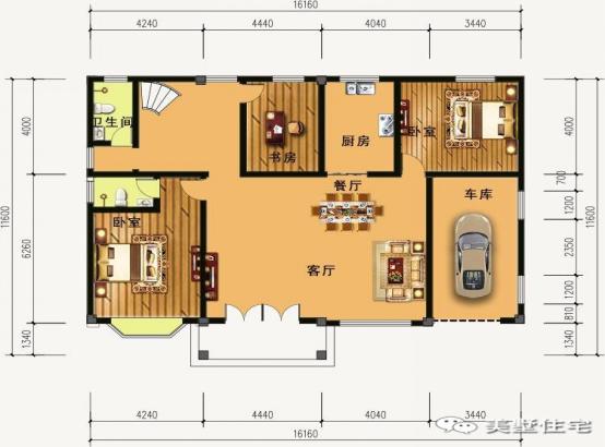 3款經(jīng)濟(jì)、實(shí)用的二層住宅方案圖，適合農(nóng)村老百姓建