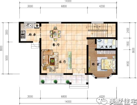 3款經(jīng)濟(jì)、實(shí)用的二層住宅方案圖，適合農(nóng)村老百姓建