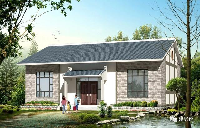 農(nóng)村蓋一層平房設(shè)計(jì)圖大全，一層也能蓋出別墅型