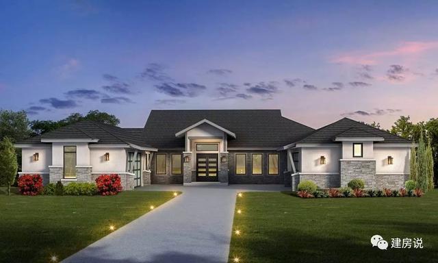 農(nóng)村蓋一層平房設(shè)計(jì)圖大全，一層也能蓋出別墅型