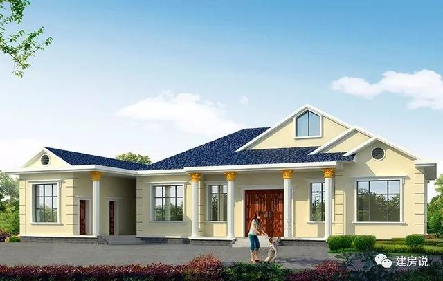 農(nóng)村蓋一層平房設(shè)計(jì)圖大全，一層也能蓋出別墅型