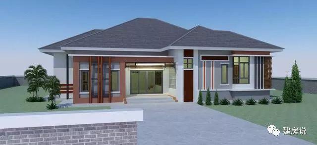 農(nóng)村蓋一層平房設(shè)計(jì)圖大全，一層也能蓋出別墅型