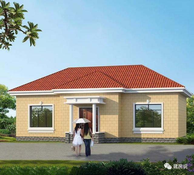 農(nóng)村蓋一層平房設(shè)計(jì)圖大全，一層也能蓋出別墅型