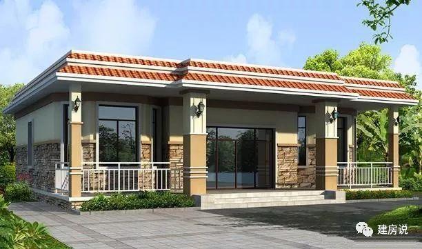 農(nóng)村蓋一層平房設(shè)計(jì)圖大全，一層也能蓋出別墅型