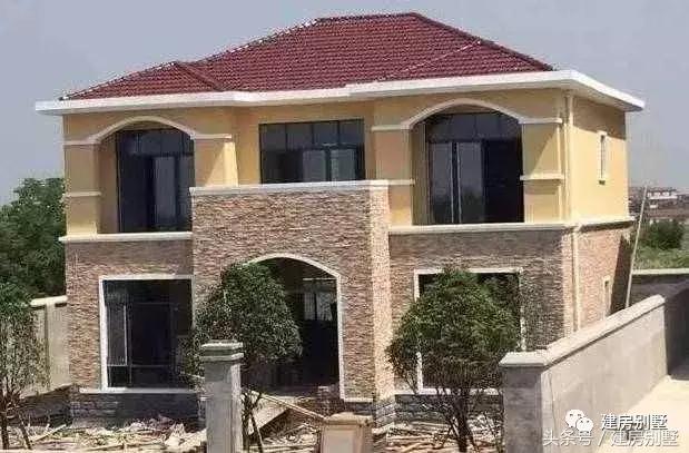 實(shí)拍15棟完工的二層農(nóng)村別墅圖，造價(jià)20左右