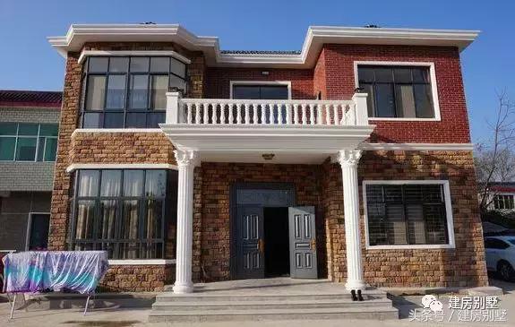 實(shí)拍15棟完工的二層農(nóng)村別墅圖，造價(jià)20左右