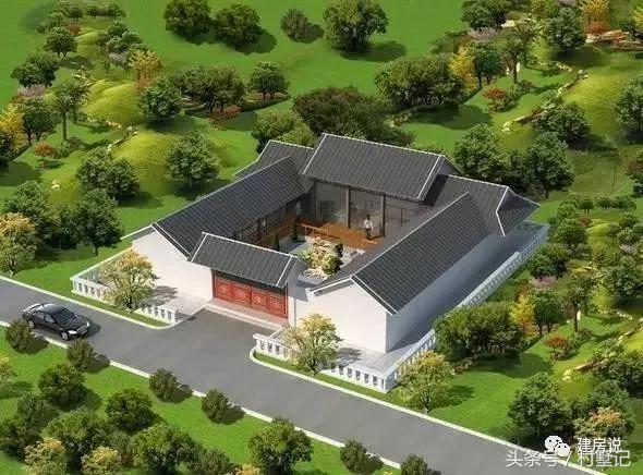 15棟四合院效果圖，中國傳統(tǒng)建筑100年不過時