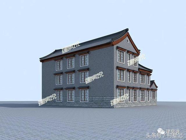 15棟四合院效果圖，中國傳統(tǒng)建筑100年不過時