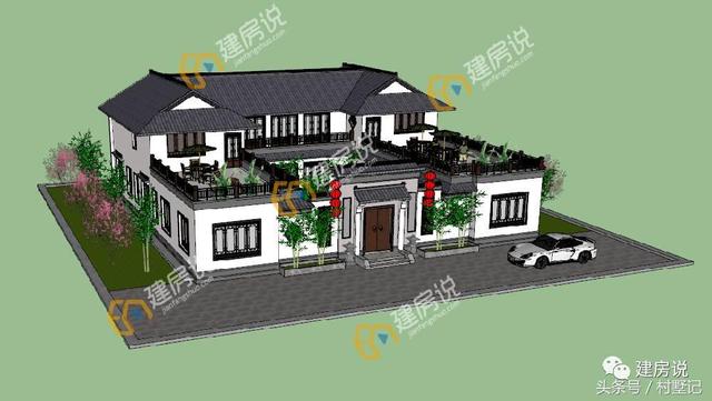 15棟四合院效果圖，中國傳統(tǒng)建筑100年不過時