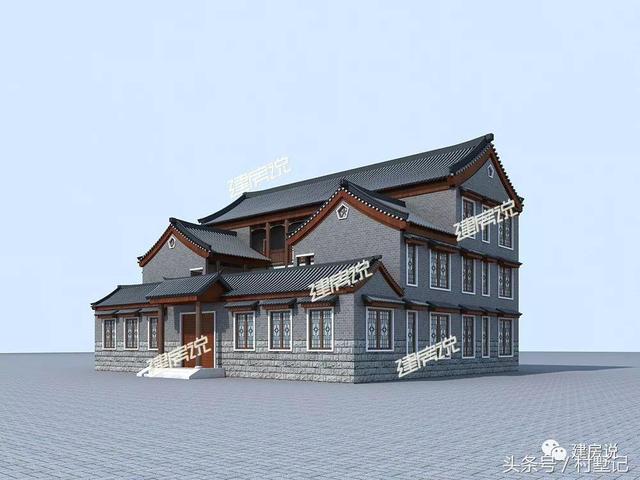 15棟四合院效果圖，中國傳統(tǒng)建筑100年不過時