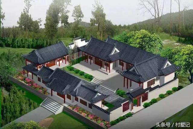 15棟四合院效果圖，中國傳統(tǒng)建筑100年不過時